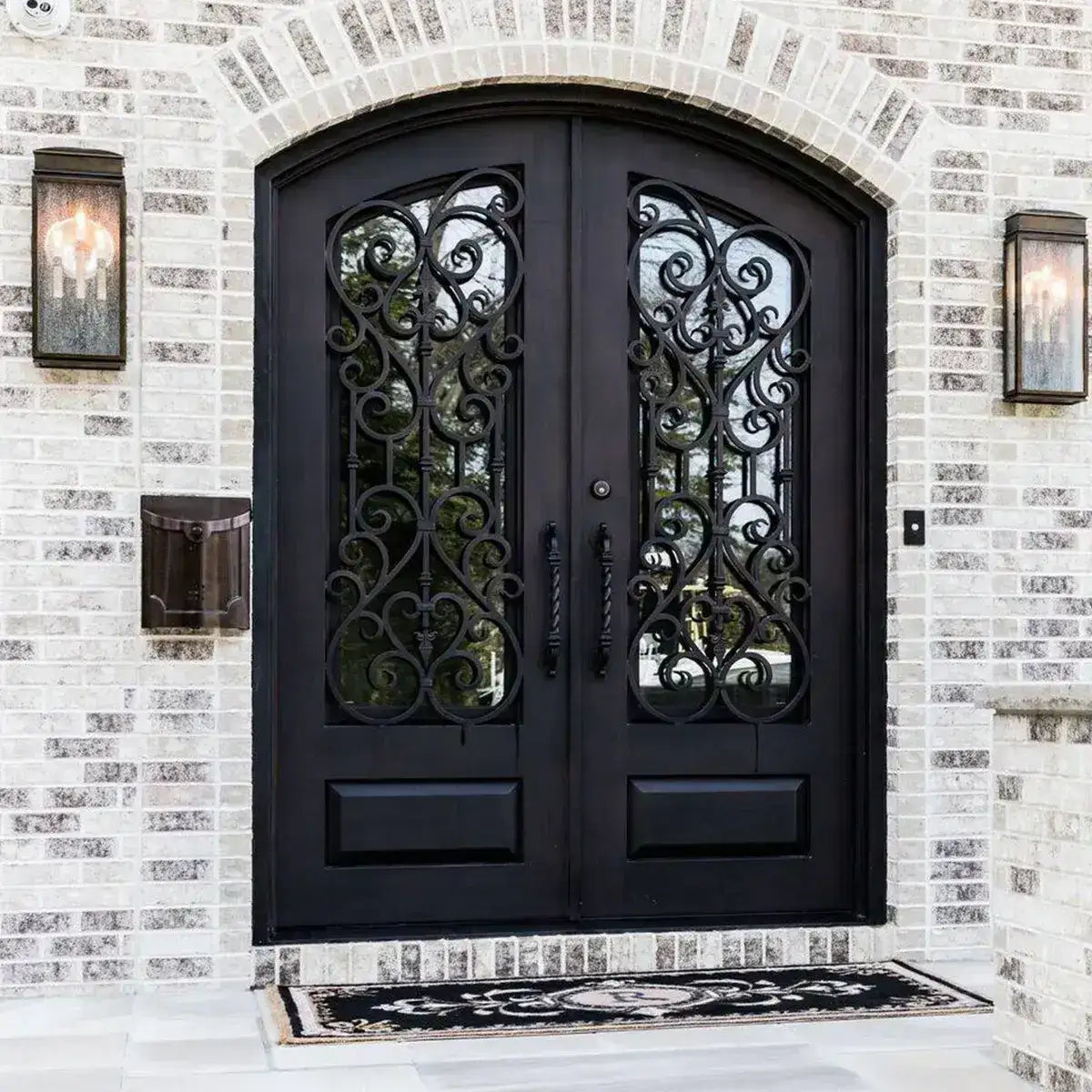 ARTISAN Outdoor Burglar-Proof Iron Double Door AED-ID032 – Artisan