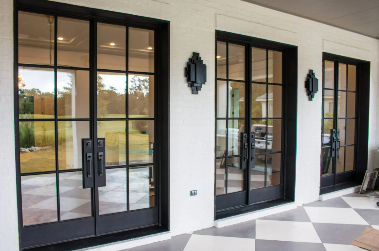 artisan-custom-french-double-iron-door-8-lite-clear-glass-aed-artisan-entry-doors