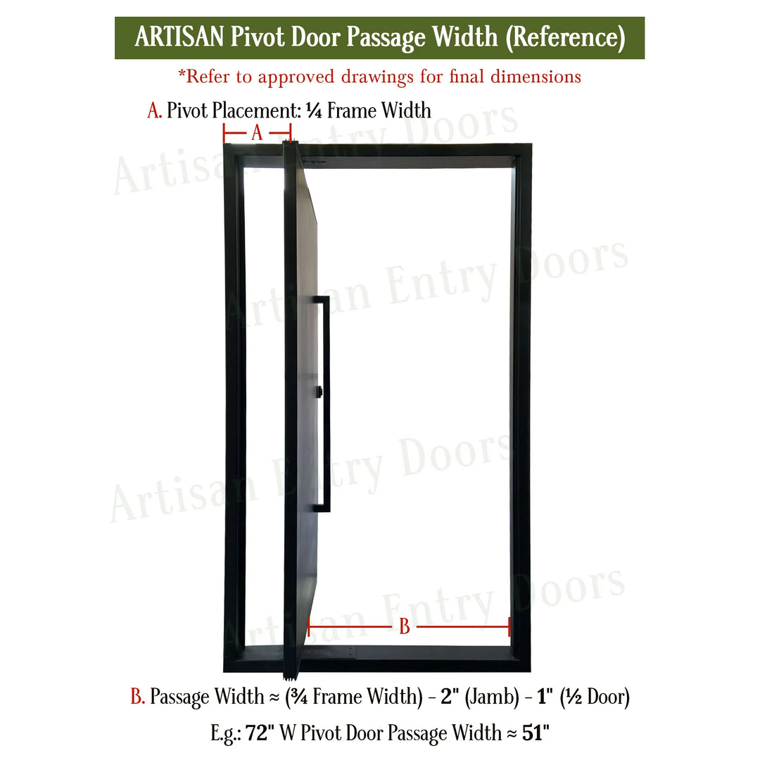 artisan-iron-pivot-door-clear-passage-opening