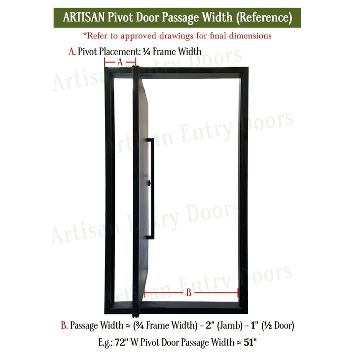 artisan-iron-pivot-door-clear-passage-opening