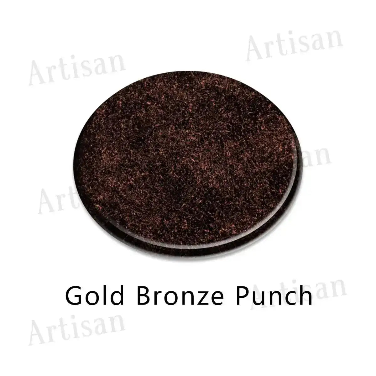 Artisan Entry Doors Iron Finish Sample (Gold Bronze Punch)