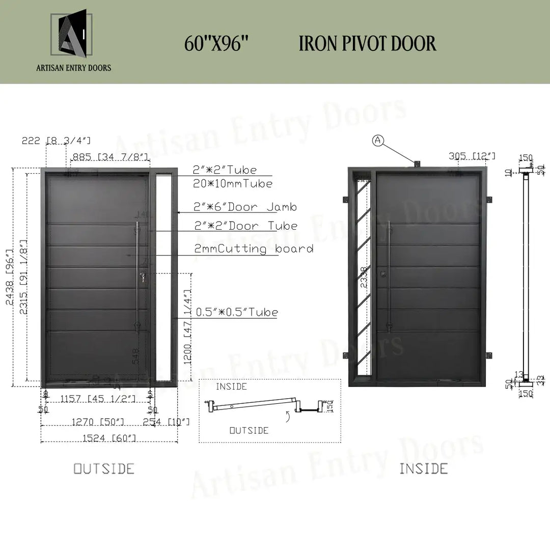 artisan-in-stock-iron-pivot-door-gray-glass-artisanentrydoors