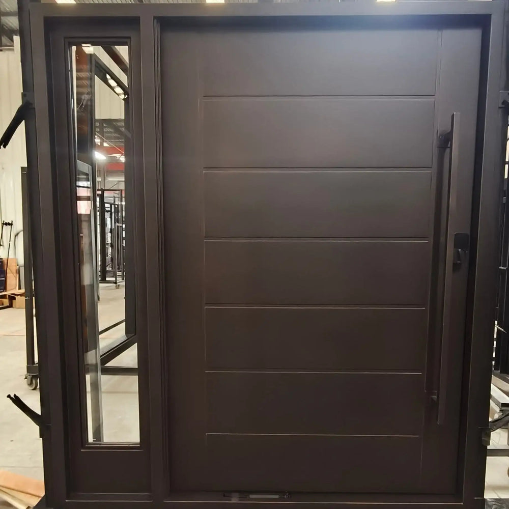 artisan-in-stock-pivot-door-classic-design-clear-glass-interior-view-artisanentrydoors