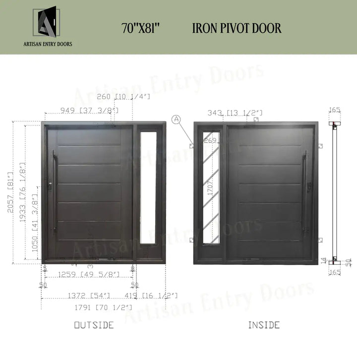 artisan-in-stock-pivot-door-single-door-with-single-sidelight-clear-glass-artisanentrydoors