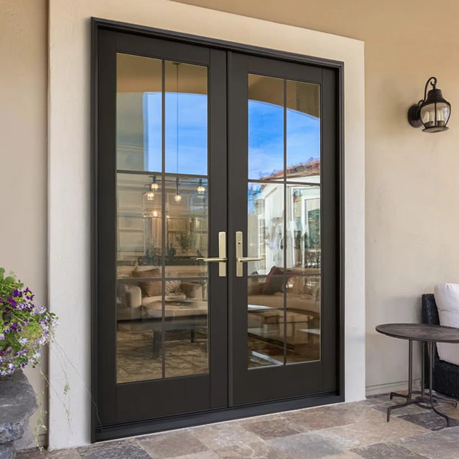 artisan-interior-living-room-french-double-door-6-lite-glass-kickplate-aed-artisanentrydoors
