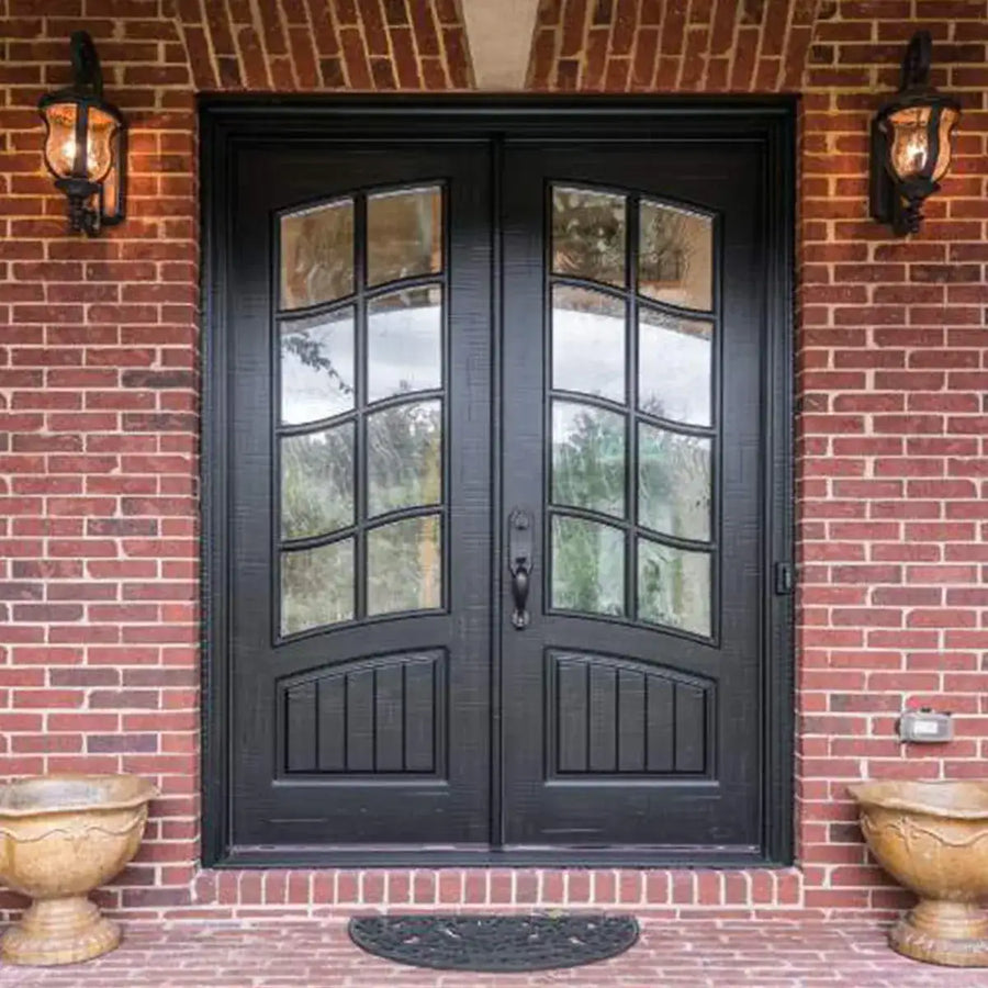 artisan-residential-entry-doors-8-lite-wavy-grid-aed-clear-glass-with-kickplate-square-top-aeched-inside-artisanentrydoors