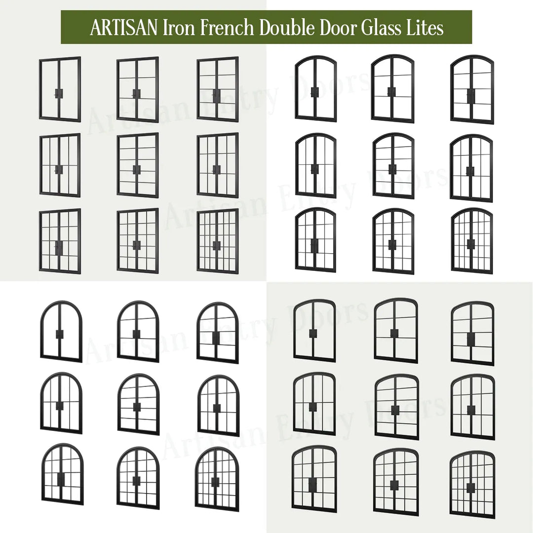 ARTISAN Energy Efficient Thermal Break Iron French Door