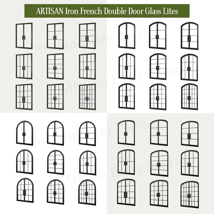 ARTISAN Energy Efficient Thermal Break Iron French Door
