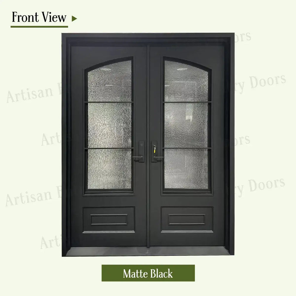artisan-matte-black-front-artisanentrydoors.com