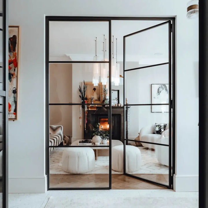 ARTISAN SlimLine Modern Custom Steel Interior Double Door AED-SD005