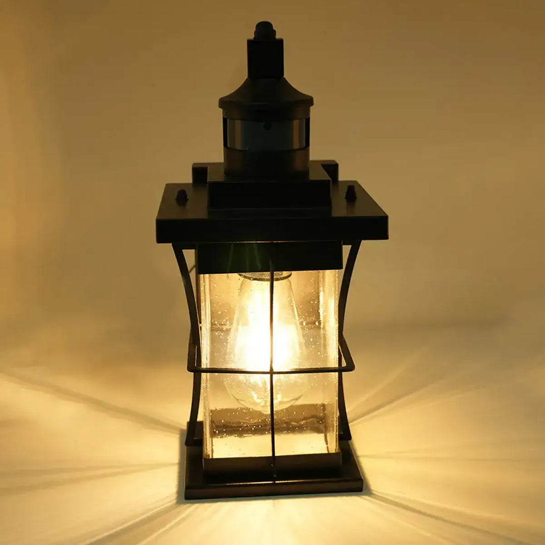 Vintage Motion Sensor Outdoor Wall Light