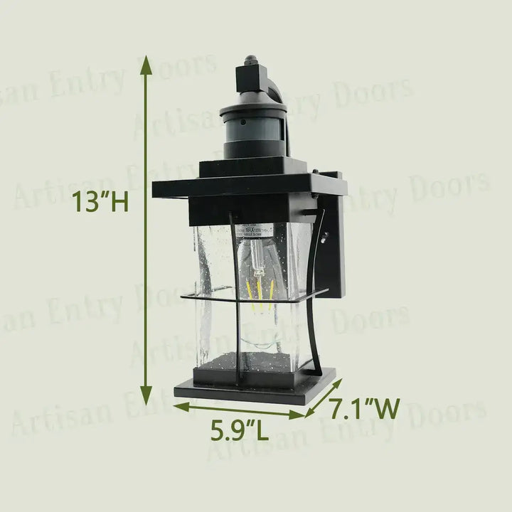 Vintage Motion Sensor Outdoor Wall Light