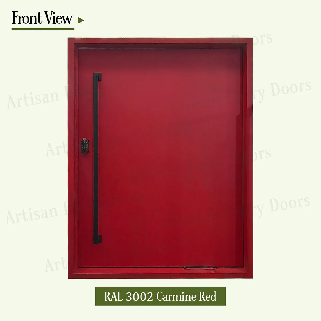 artisan-ral 3002-carmine-red-front-view-artisanentrydoors