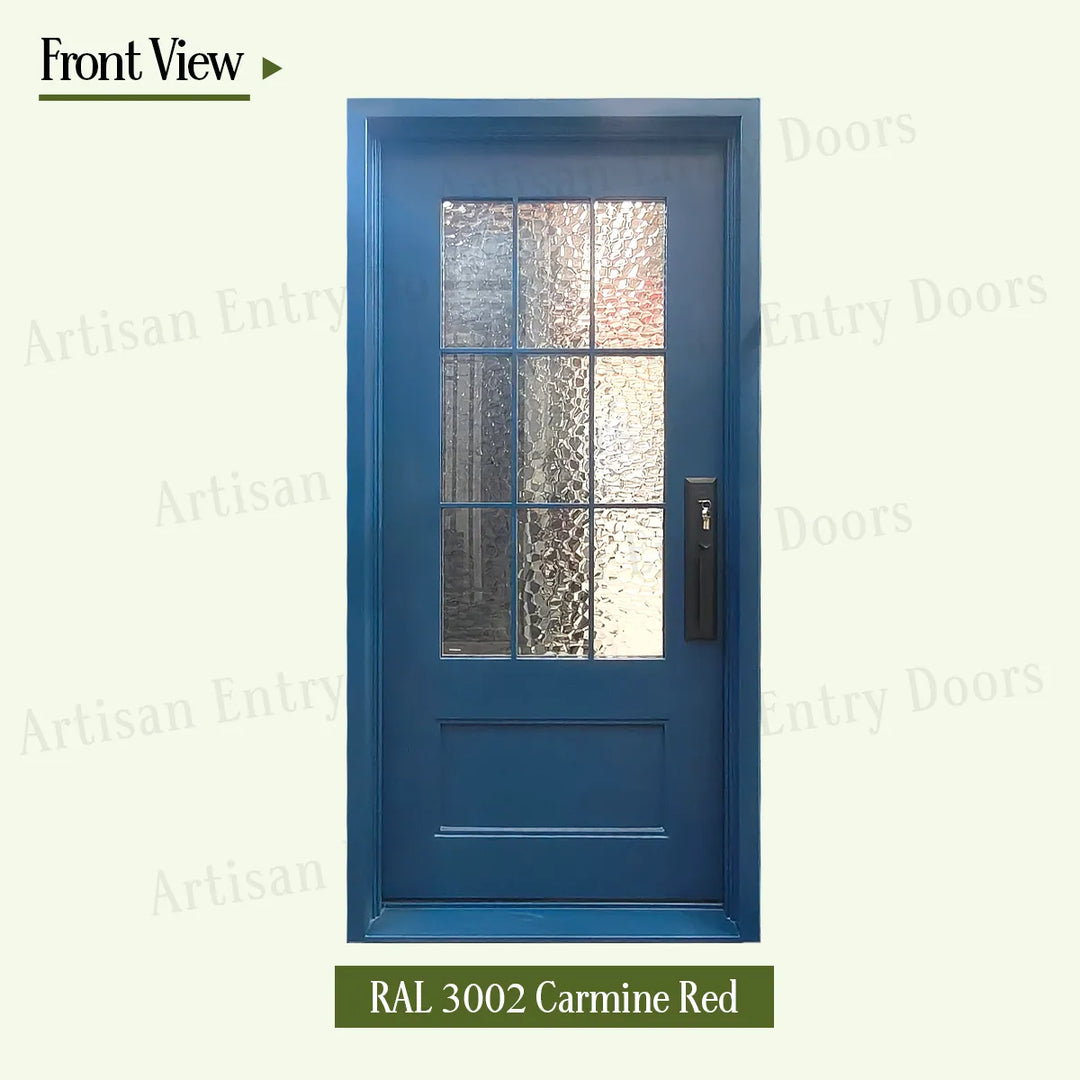 artisan-ral 5003-sapphire-blue-front-view-artisanentrydoors