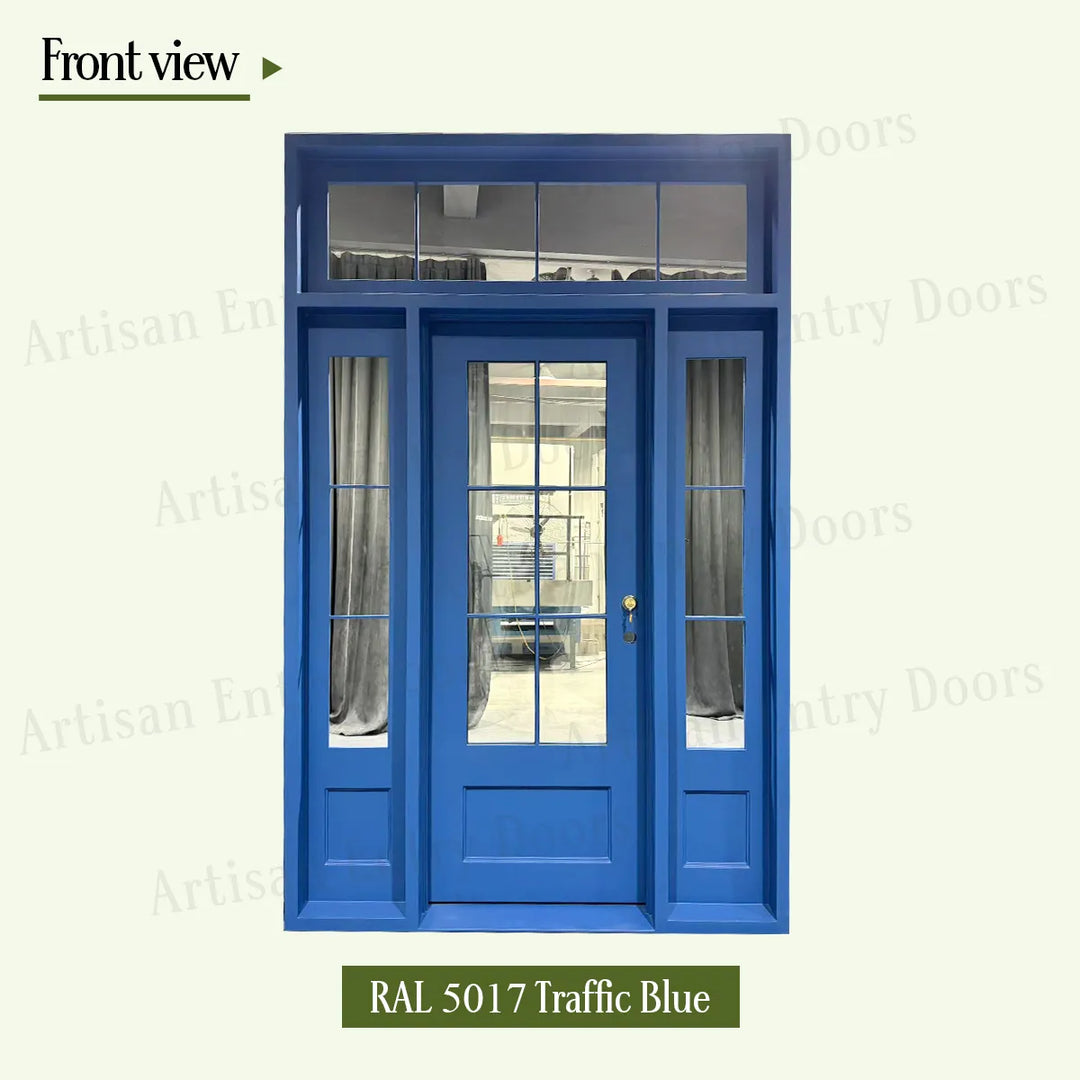 artisan-ral 5017-traffic-blue-front-view-artisanentrydoors
