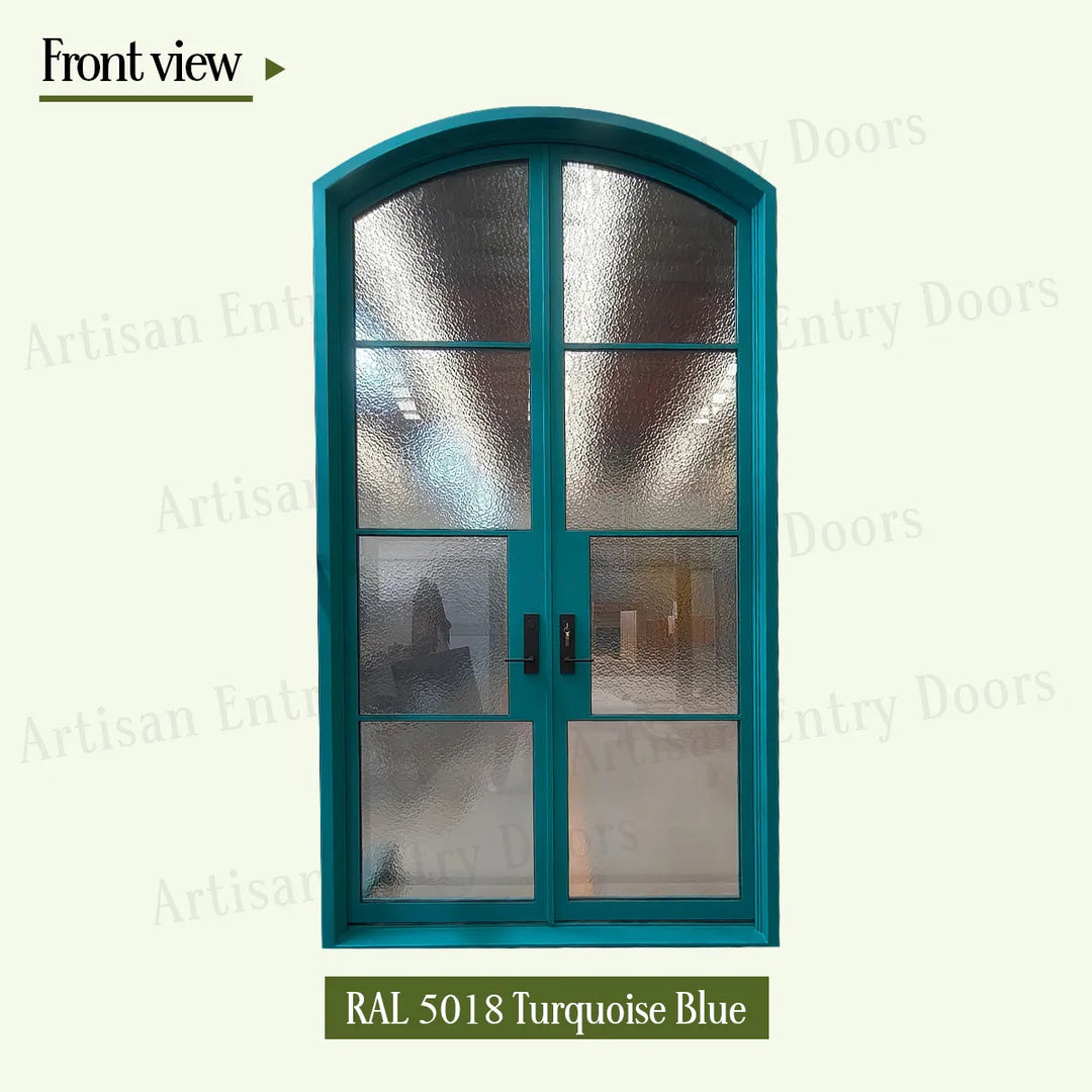artisan-ral 5018-turquoise-blue-front-view-artisanentrydoors