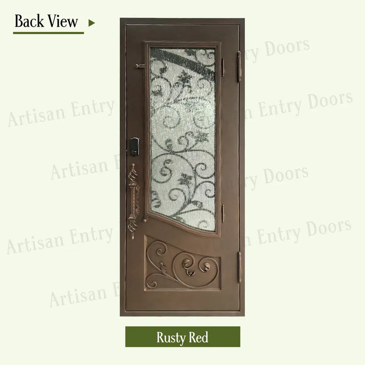 artisan-rusty-red-back-artisanentrydoors.com