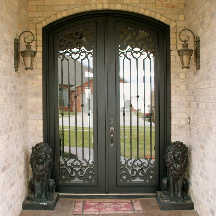 artisan-exterior-metal-double-door-arched-top-elegant-design-aed-artisanentrydoors