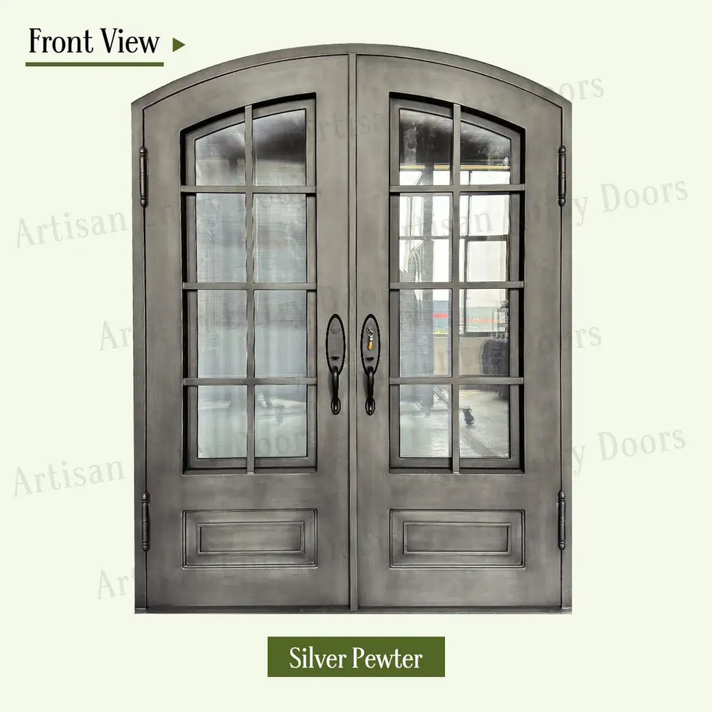 artisan-silver-pewter-front-artisanentrydoors.com