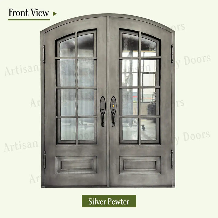 artisan-silver-pewter-front-artisanentrydoors.com