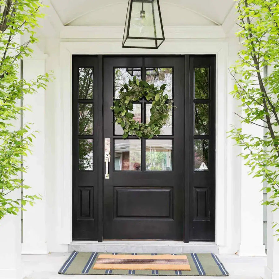 artisan-robust-iron-single-door-with-sidelights-clear-glass-gird-detailing-residential-entrance-artisanentrydoors