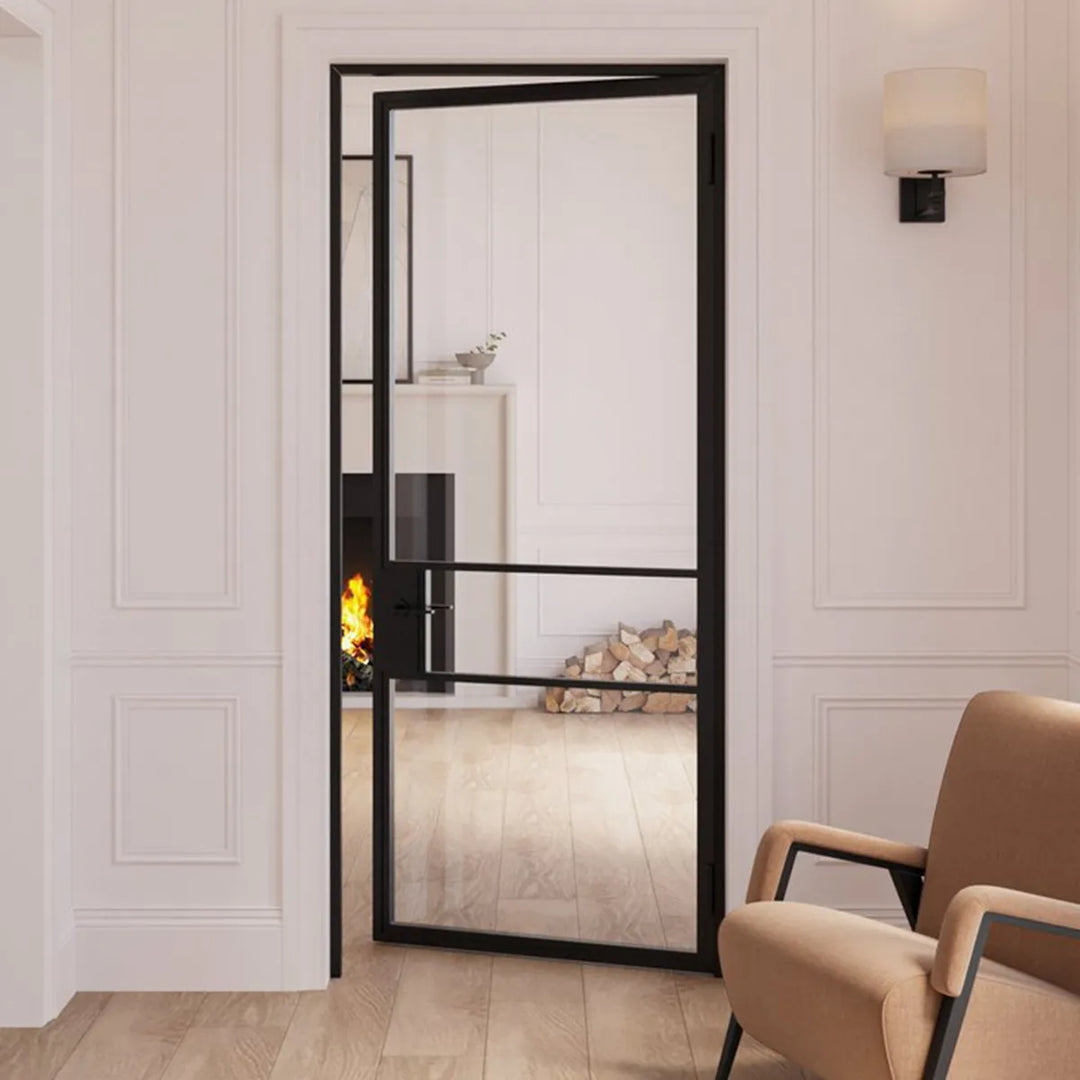 ARTISAN SlimLine Steel Interior Single Door Glass Panel AED-SD003