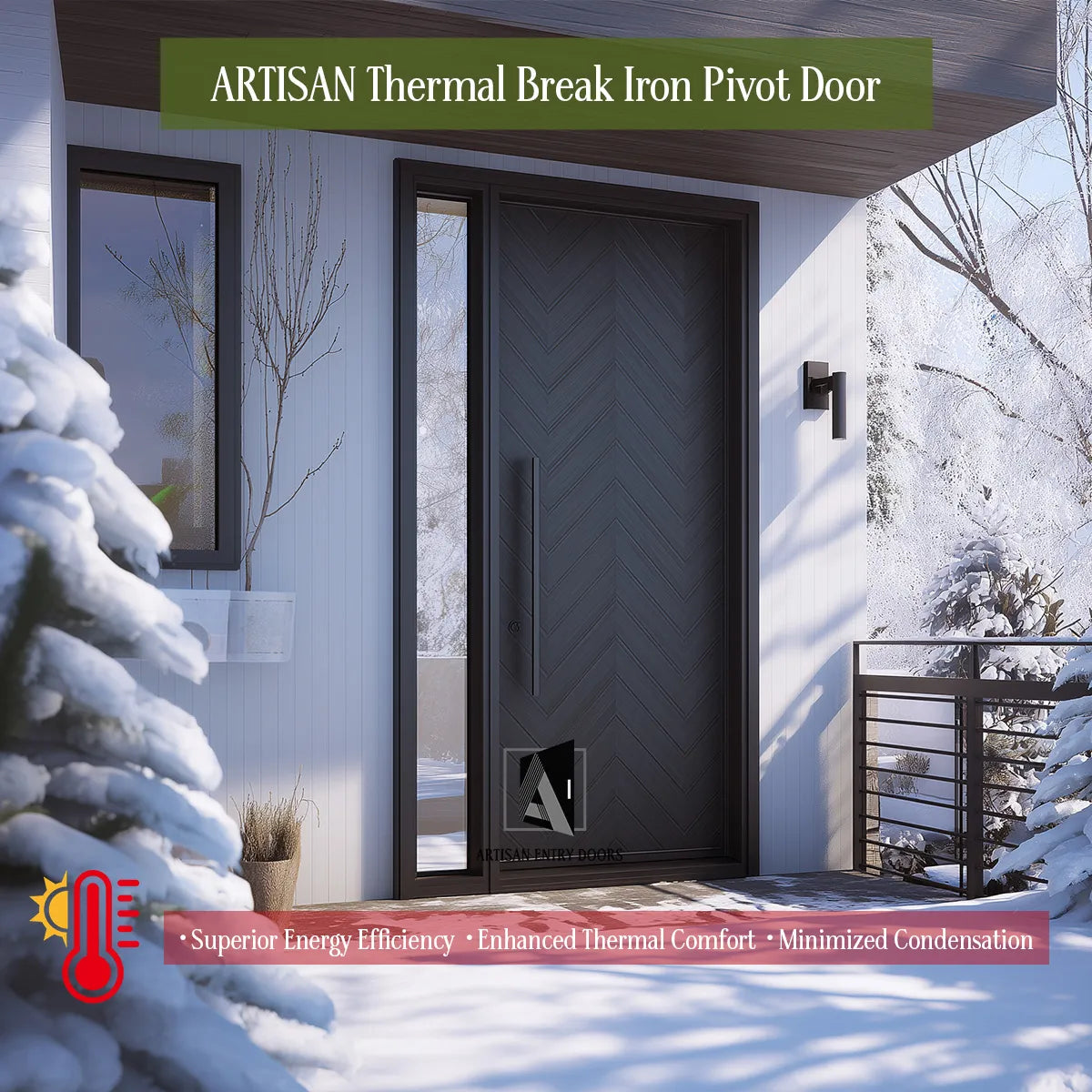 Thermal Break Iron Doors for Cold Climates