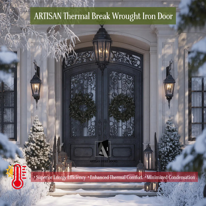 ARTISAN Energy Efficient Thermal Break Wrought Iron Door